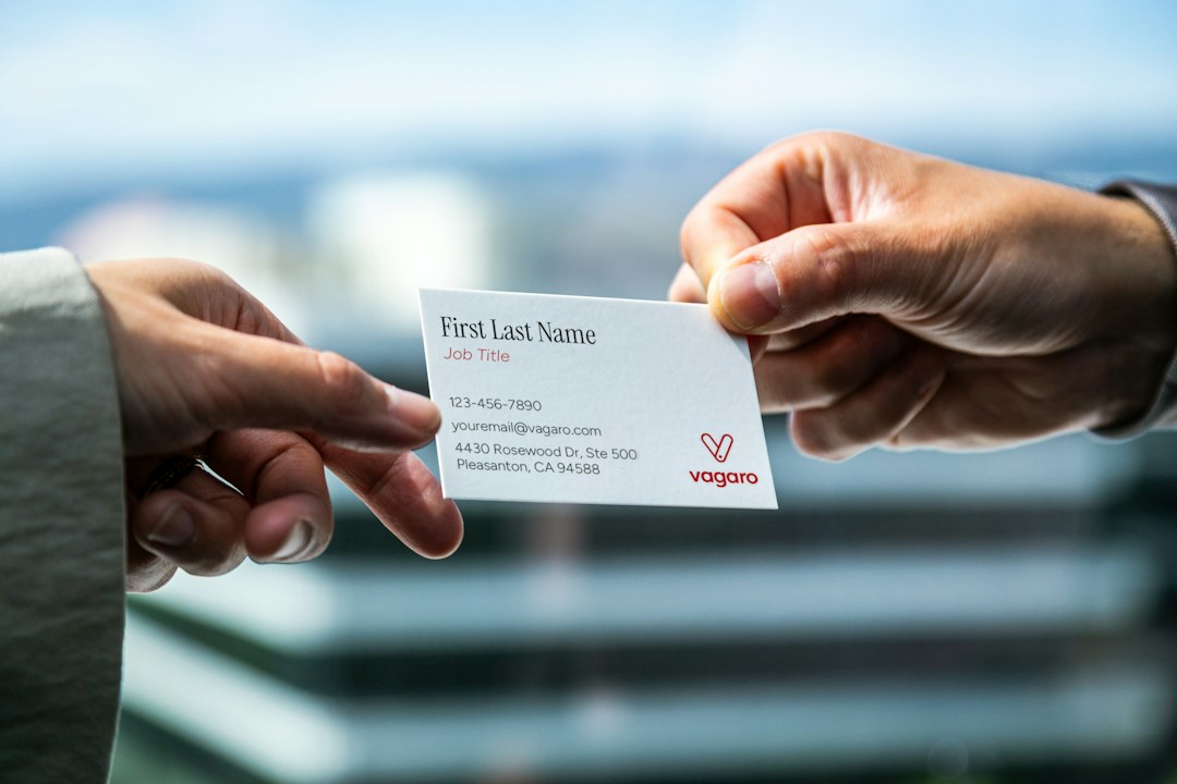 business card scanning document