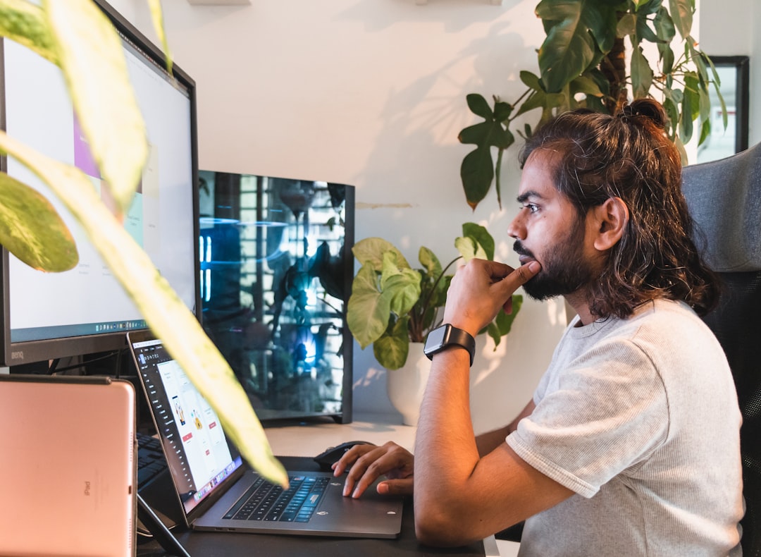 office laptop work