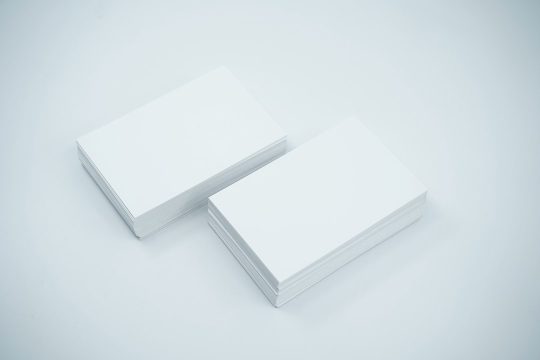 business cards documents filing